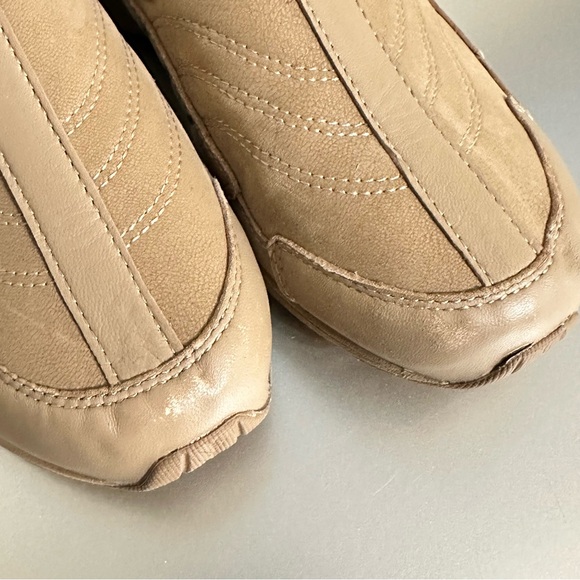 Easy Spirit Traveltime Mules 8.5W Tan Slip-On Comfort Leather Suede Clogs - Picture 7 of 7